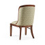 Medium Walnut Side chair uphosltered in COM None distressing