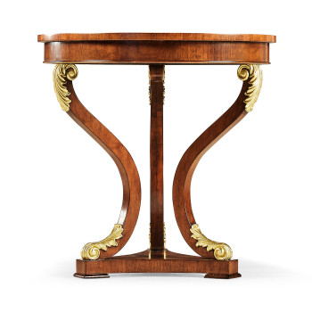 Medium Walnut Round Side Table 24