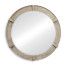 Rustic Grey Round Mirror