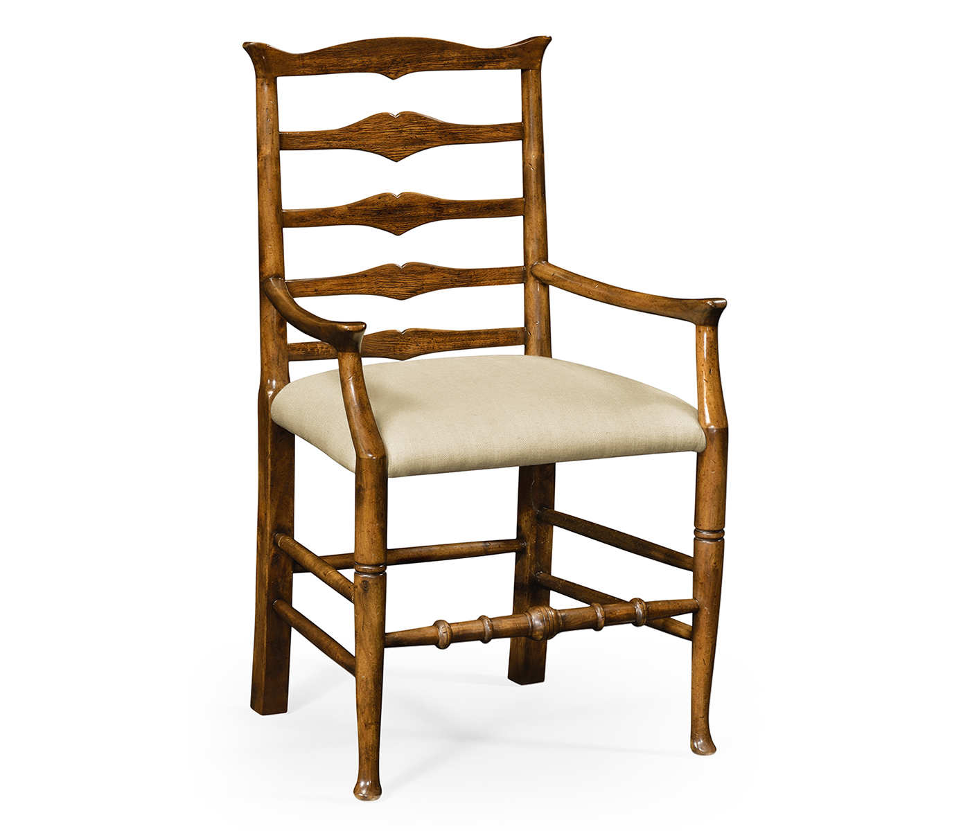 Casual Ladder Back Arm Chair