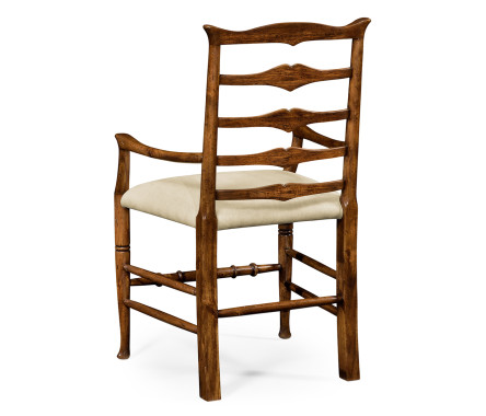 Casual Ladder Back Arm Chair