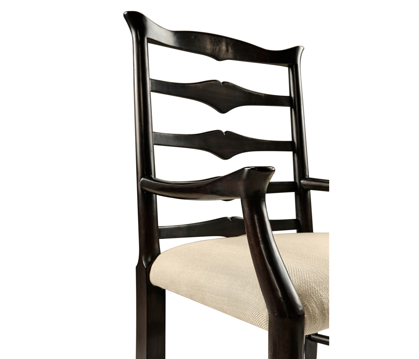 Casual Ladder Back Arm Chair