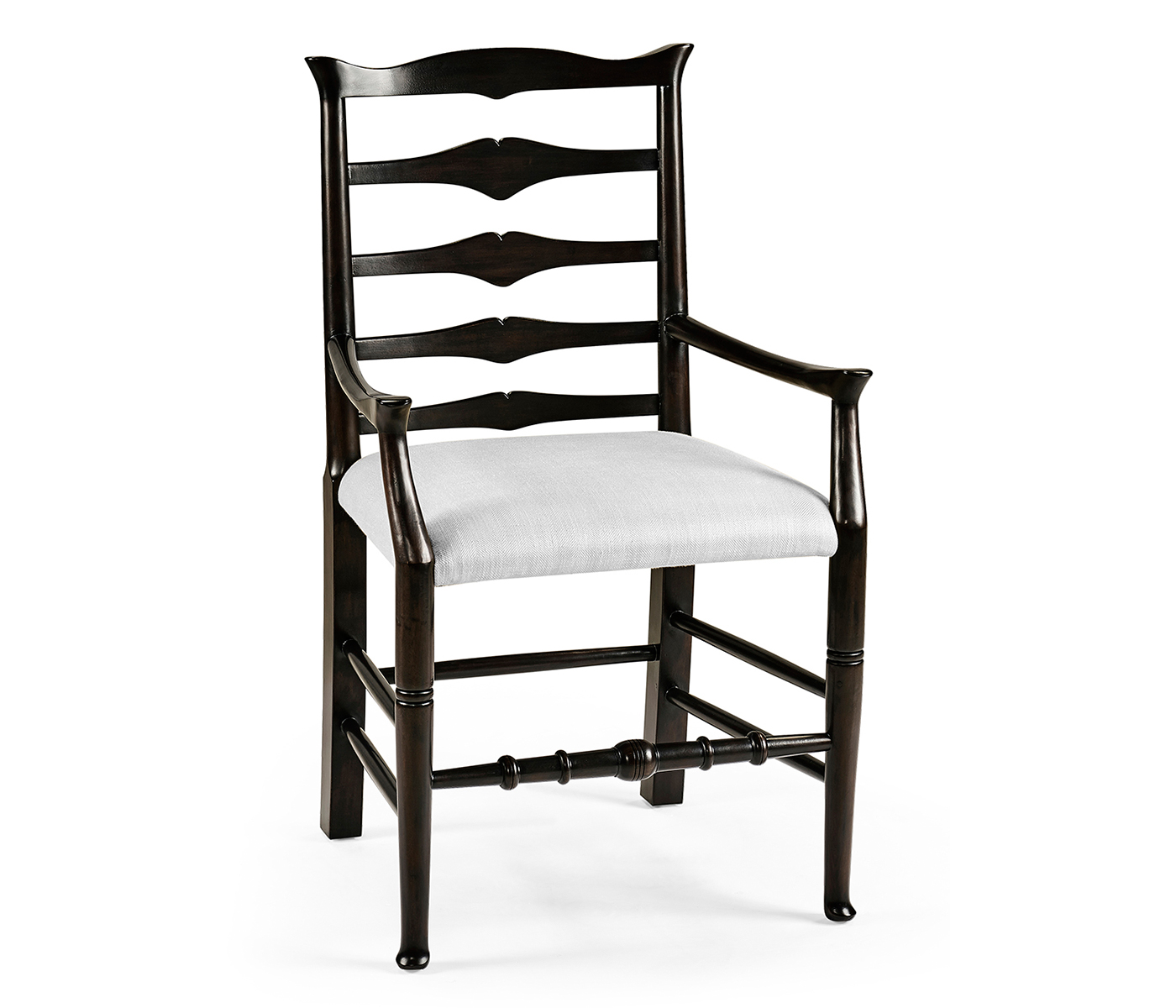 Casual Ladder Back Arm Chair