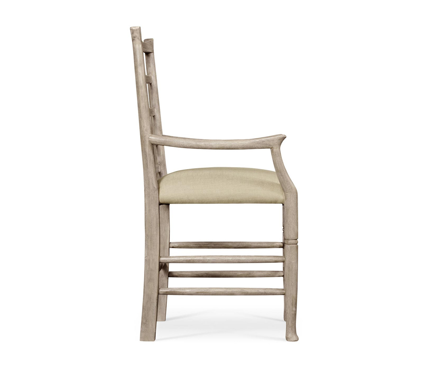 Casual Ladder Back Arm Chair