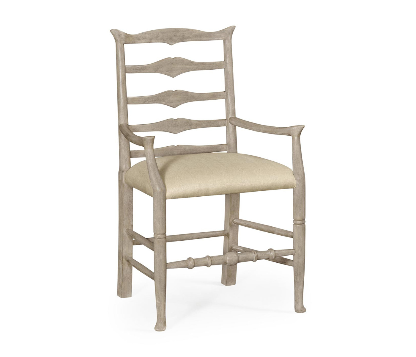 Casual Ladder Back Arm Chair