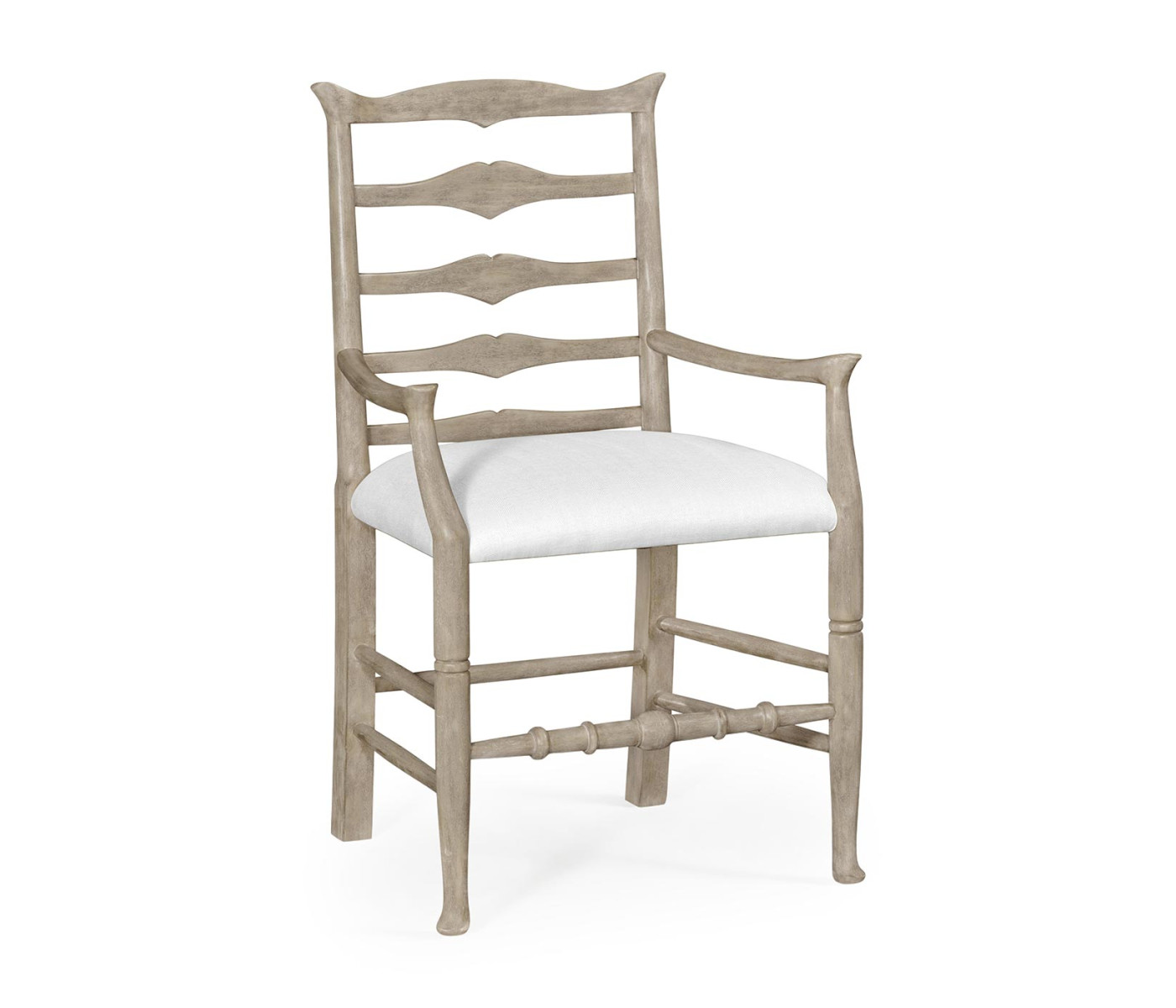 Casual Ladder Back Arm Chair