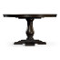 Circular Dark Ale Extending Dining Table 55