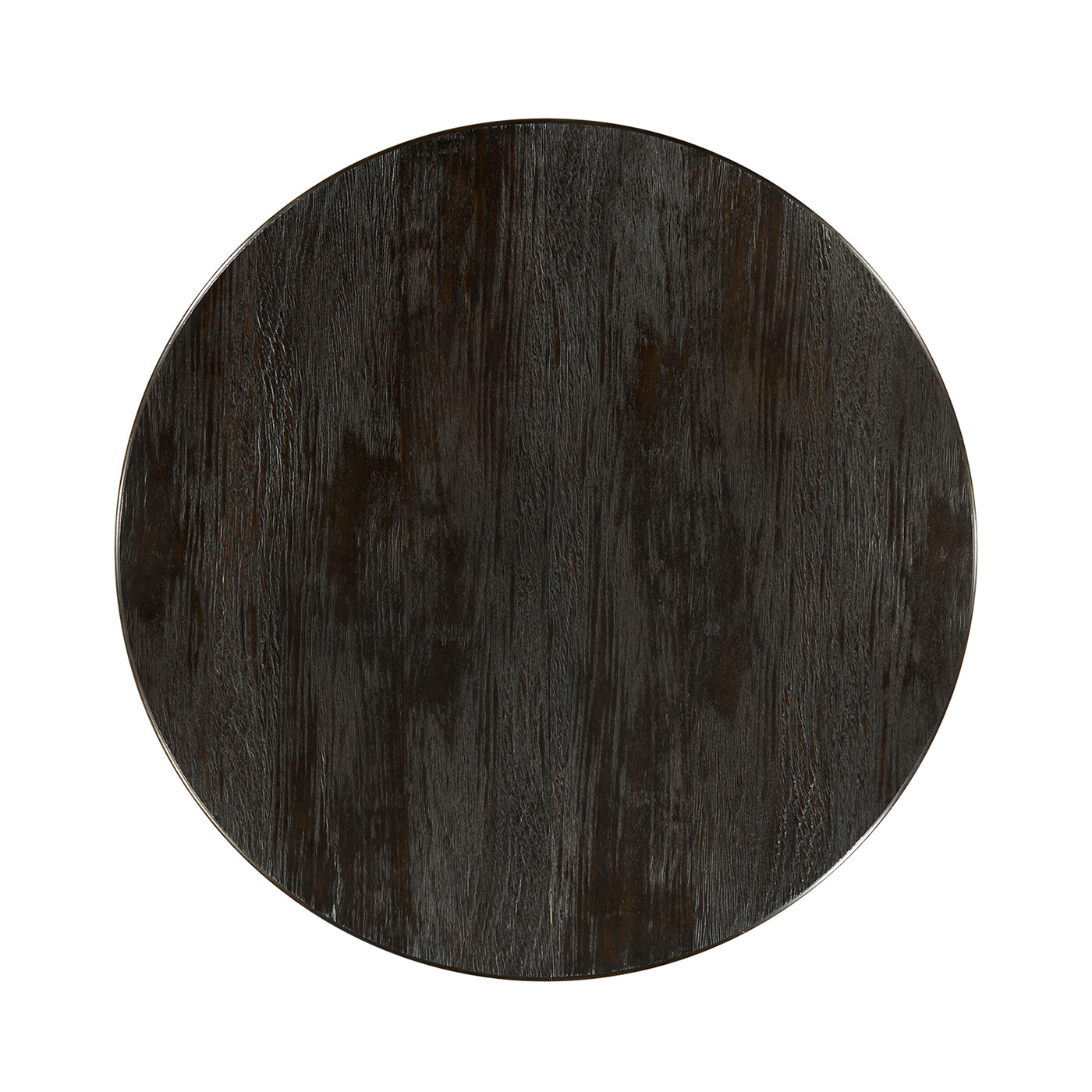 Circular Dark Ale Extending Dining Table 55