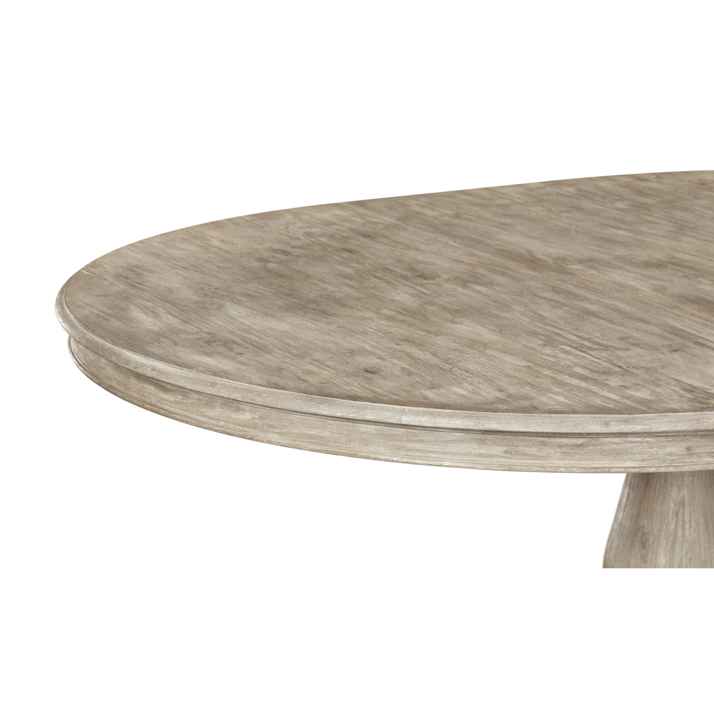 Circular Extending Dining Table in Rustic Grey 55