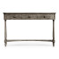 Antique Dark Grey Three Drawer Large Console Table