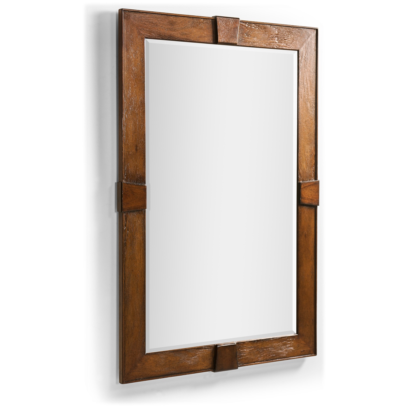 Country Walnut Rectangular Mirror