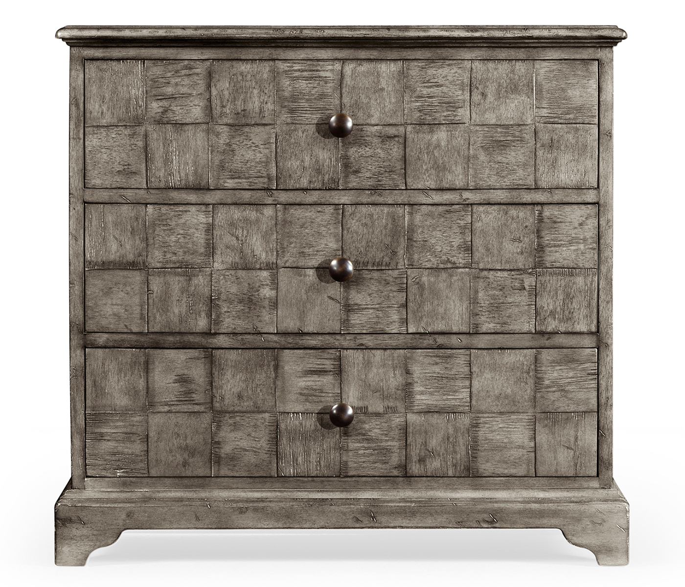 Antique Dark Grey Small Chest of Drawers