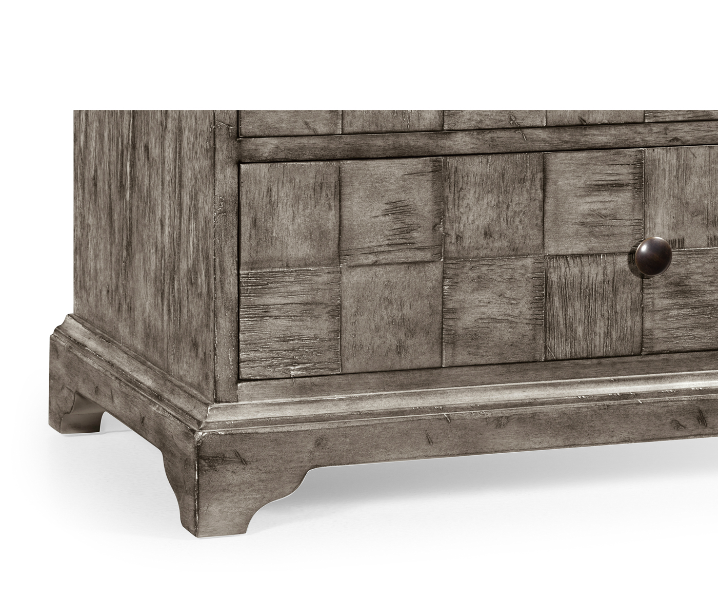 Antique Dark Grey Small Chest of Drawers