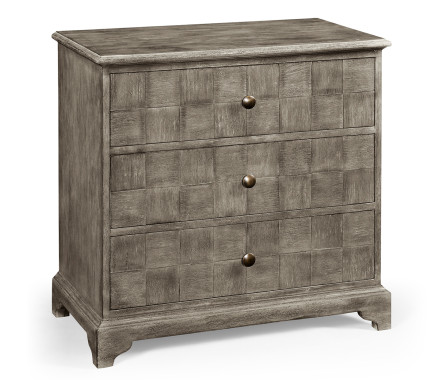 Antique Dark Grey Small Chest of Drawers