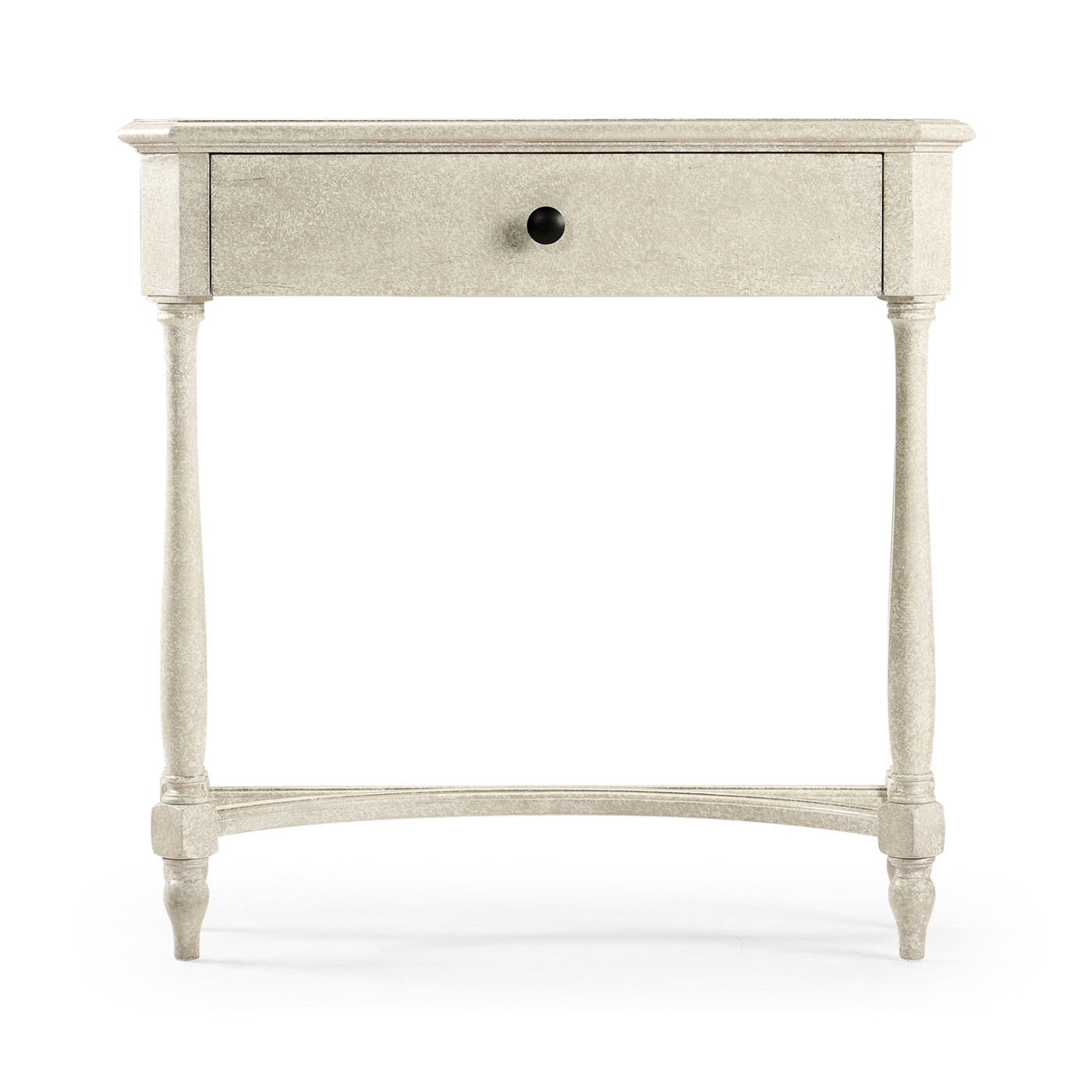 Whitewash Driftwood Small Console Table with Drawer