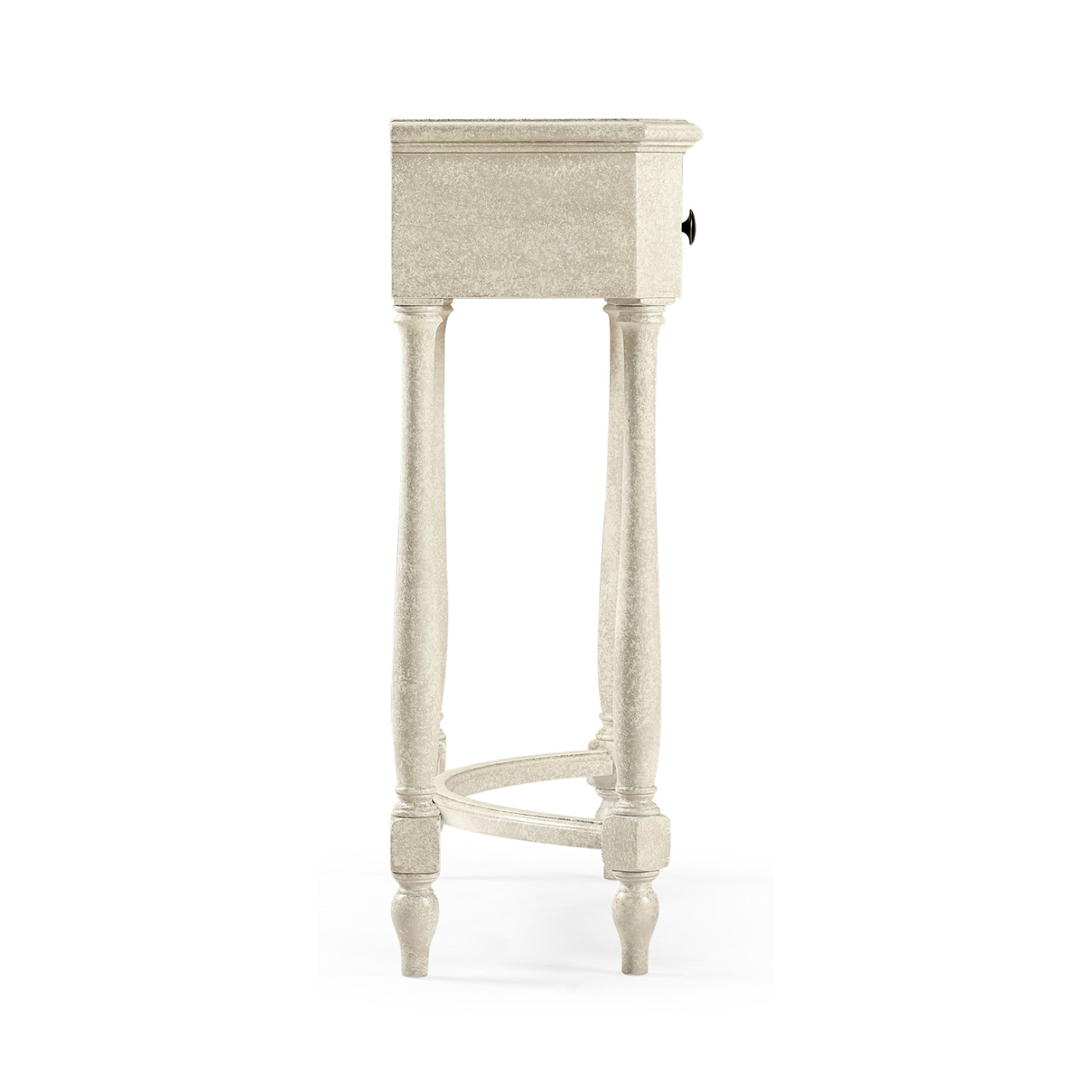 Whitewash Driftwood Small Console Table with Drawer