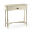 Whitewash Driftwood Small Console Table with Drawer