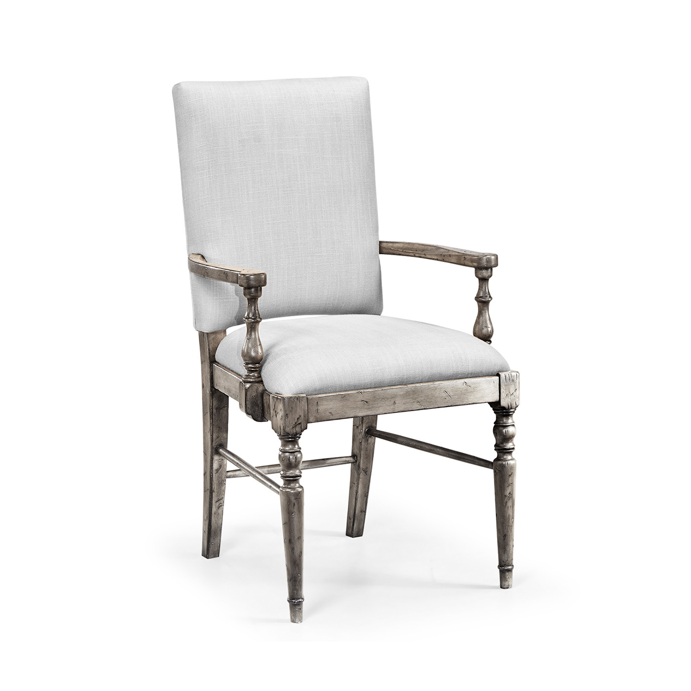 Casual Upholstered Dining Arm Chair