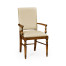 Casual Upholstered Dining Arm Chair