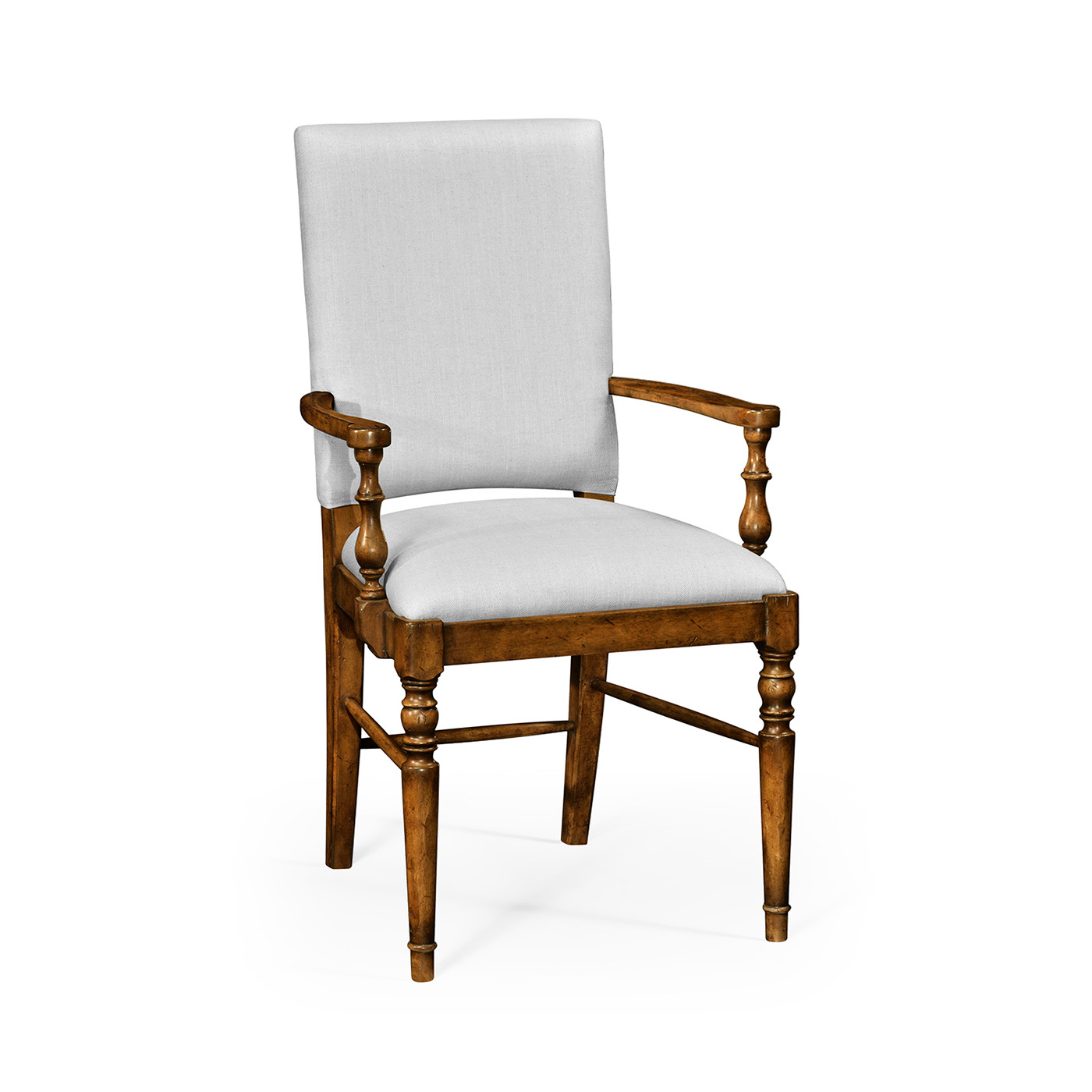 Casual Upholstered Dining Arm Chair