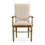 Casual Upholstered Dining Arm Chair