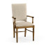 Casual Upholstered Dining Arm Chair