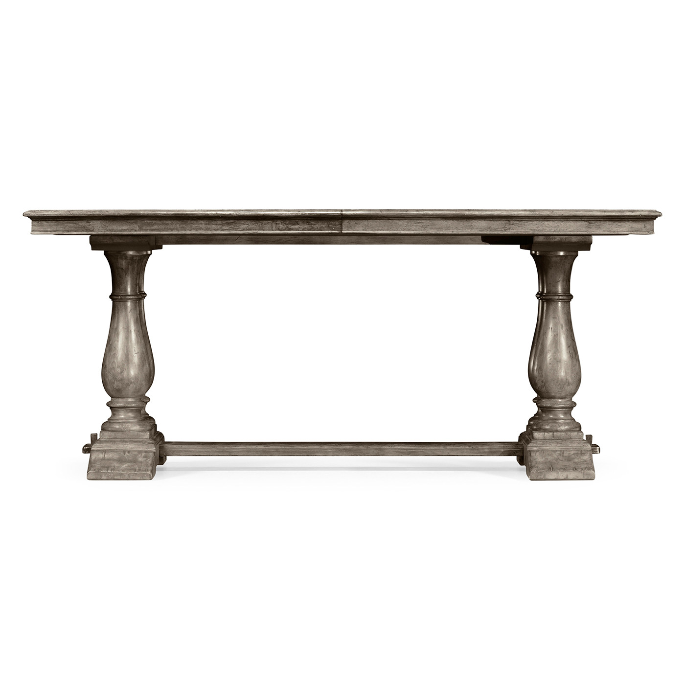 Antique Dark Grey Rectangular Extending Dining Table 71