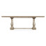 Rustic Grey Rectangular Extending Dining Table 71