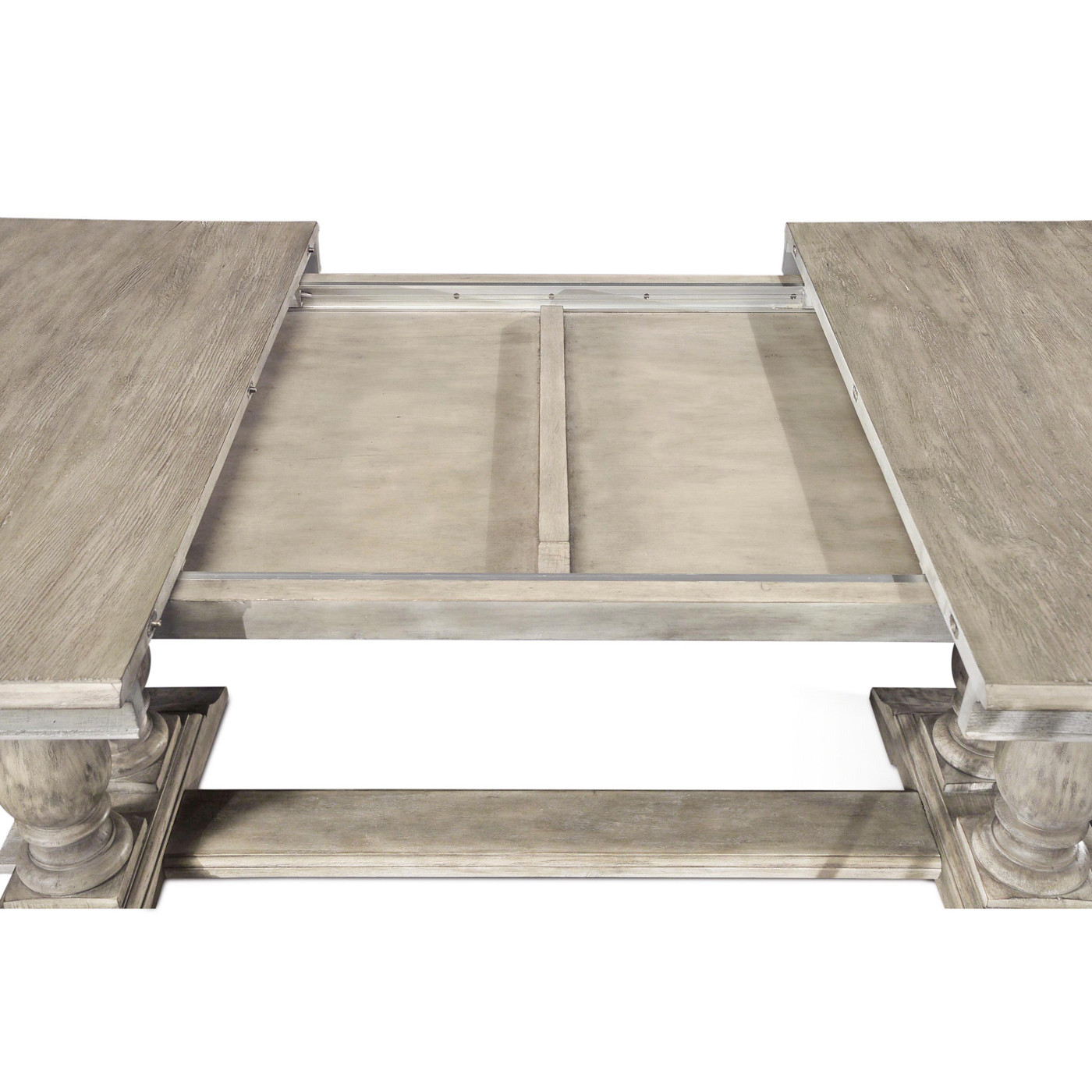 Rustic Grey Rectangular Extending Dining Table 71
