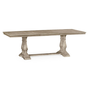 Rustic Grey Rectangular Extending Dining Table 71