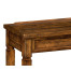 Console Table with Drawers in Country Walnut