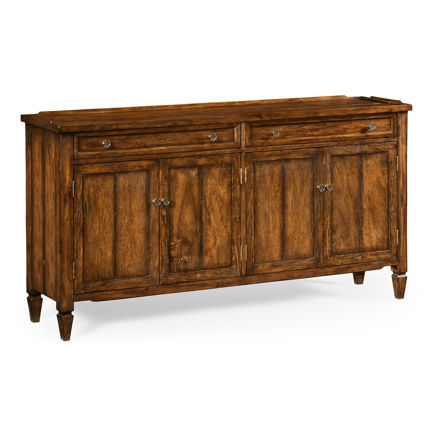 Casual Walnut Four Door Sideboard