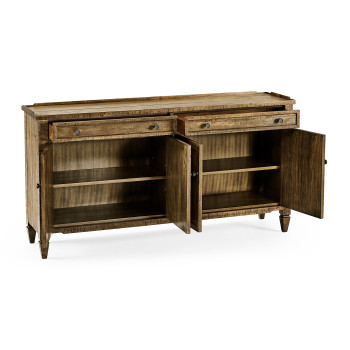 Casual Medium Driftwood Four Door Sideboard