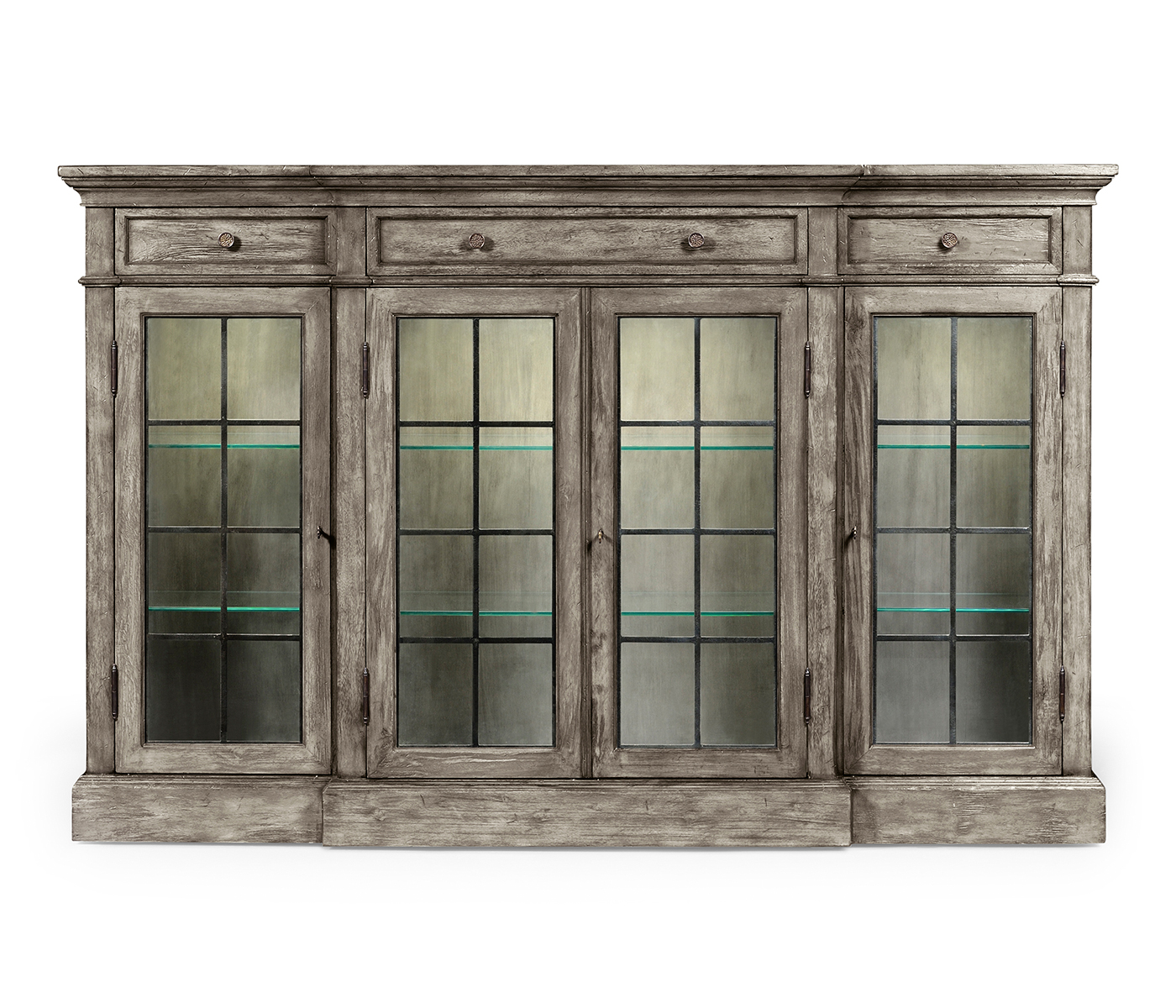 Casual Four Door China Display Cabinet