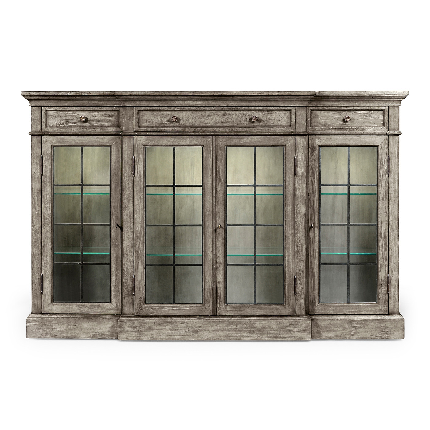 Casual Four Door China Display Cabinet