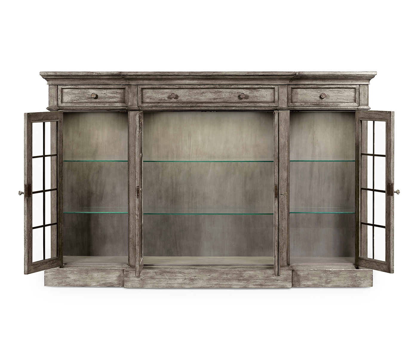 Casual Four Door China Display Cabinet