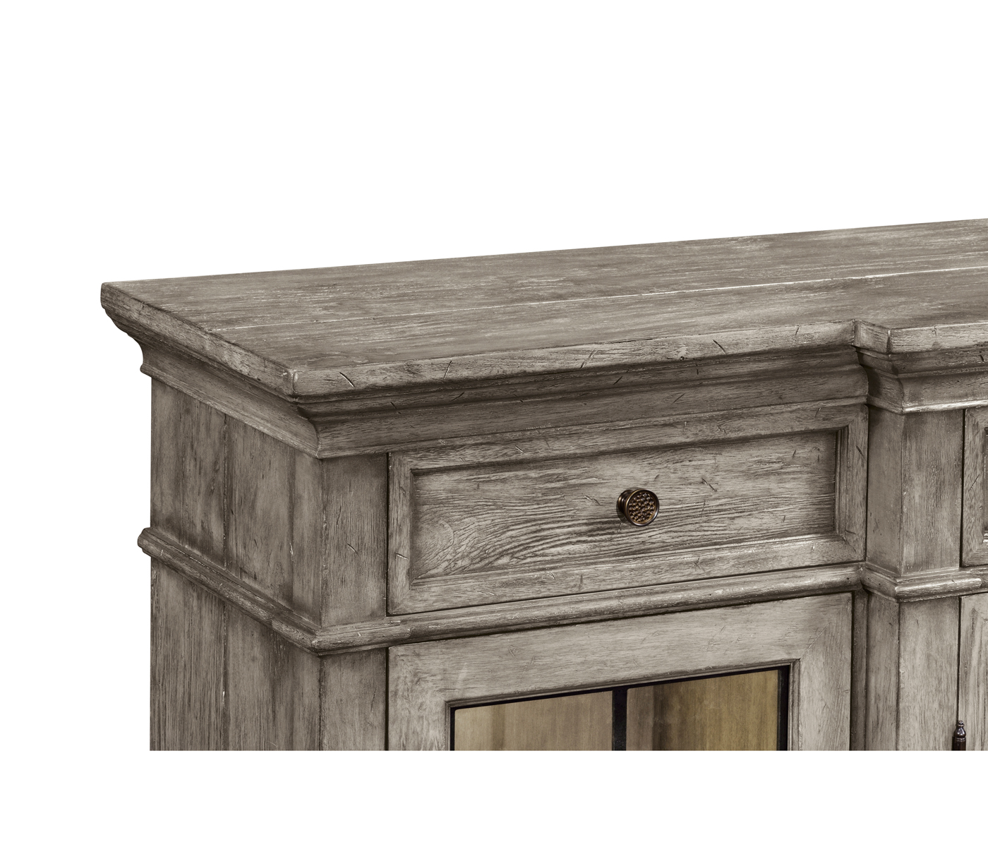 Casual Four Door China Display Cabinet