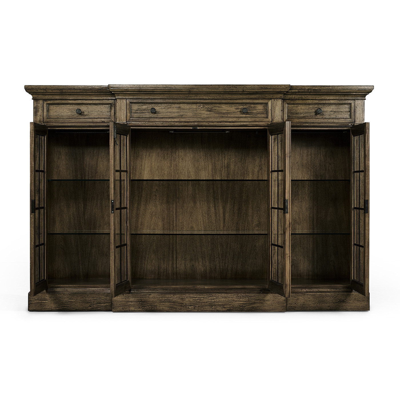 Casual Four Door China Display Cabinet