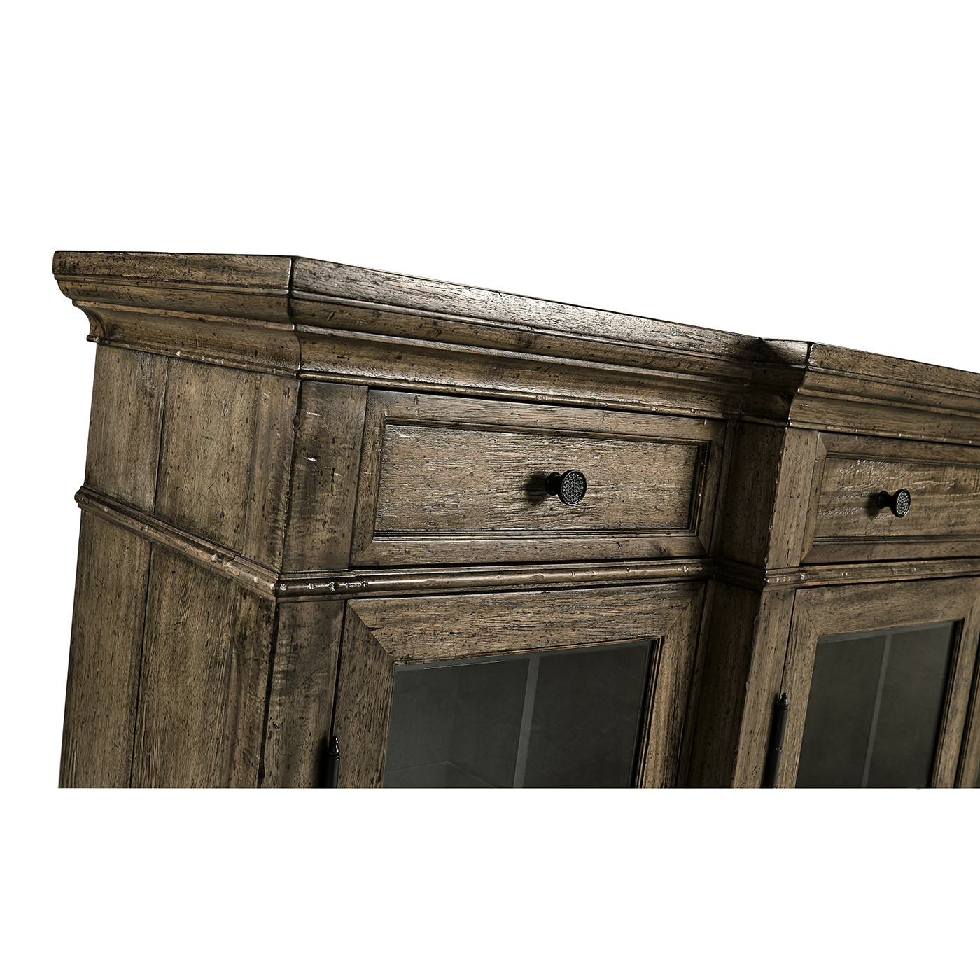 Casual Four Door China Display Cabinet