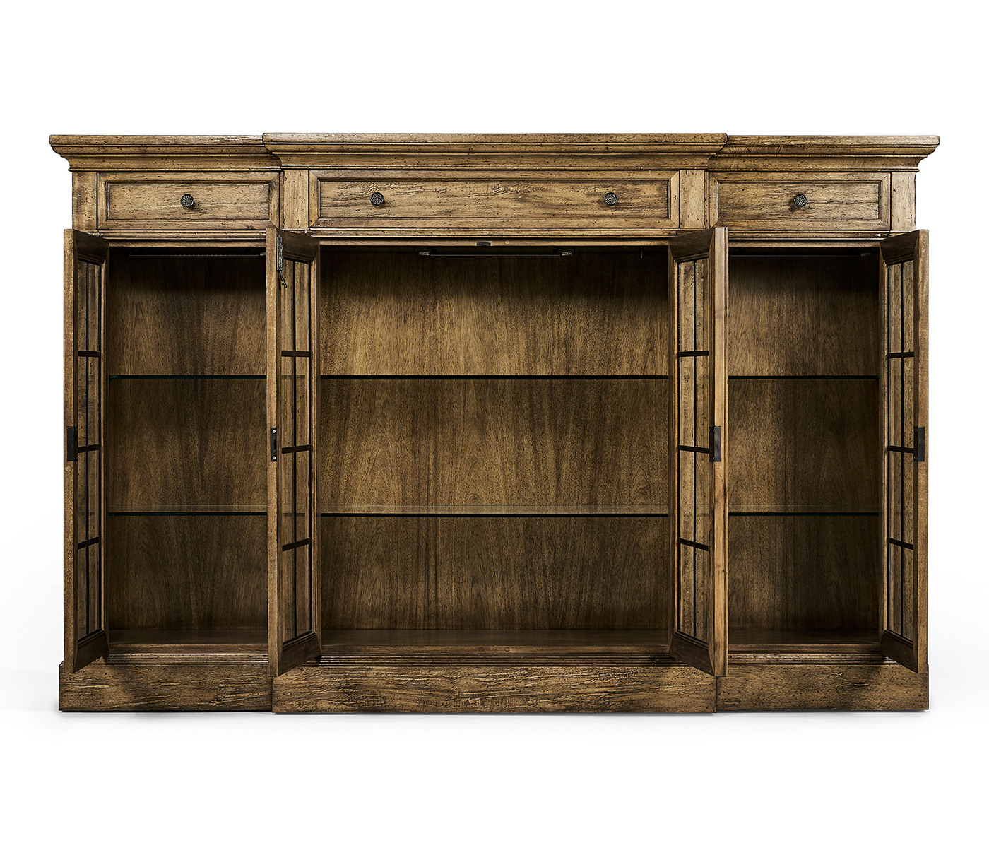 Casual Four Door China Display Cabinet