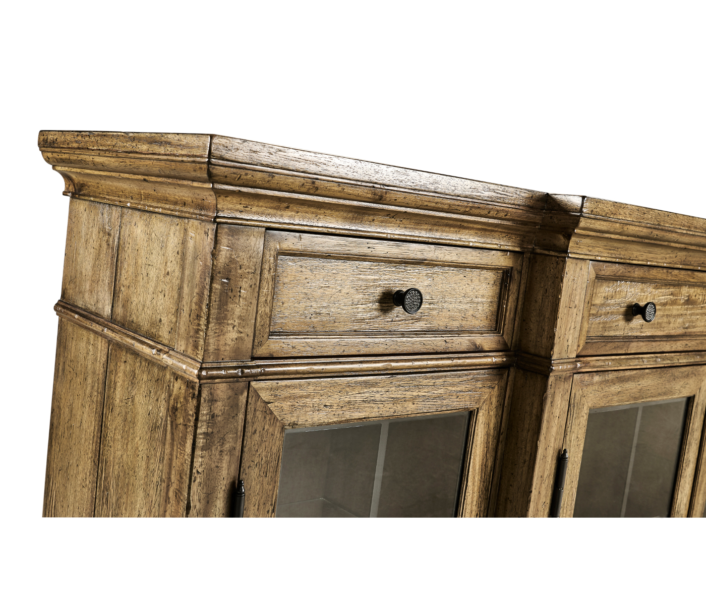 Casual Four Door China Display Cabinet