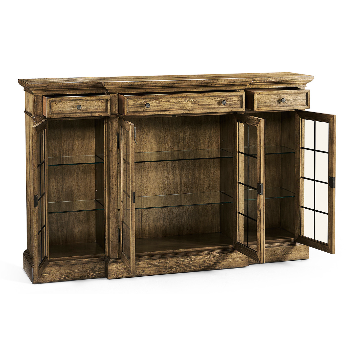 Casual Four Door China Display Cabinet