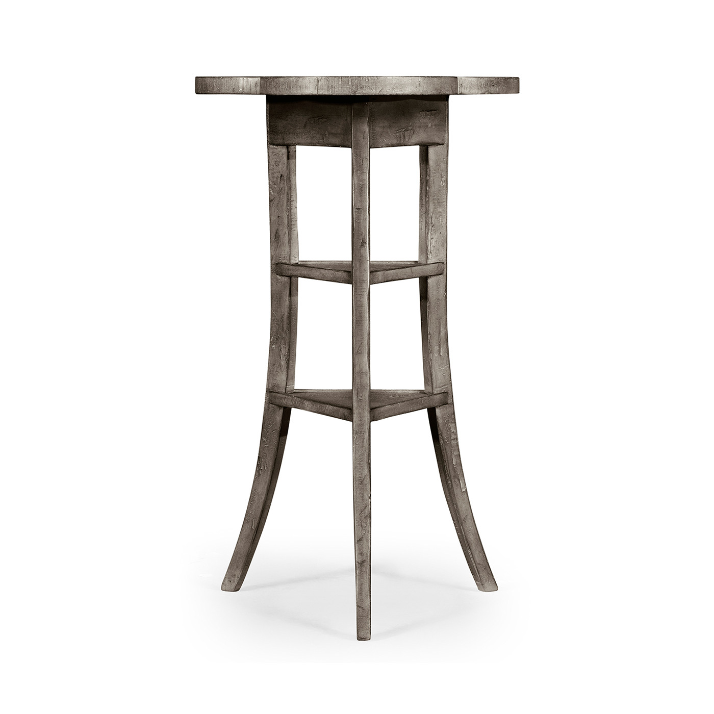Trefoil Side Table in Antique Dark Grey