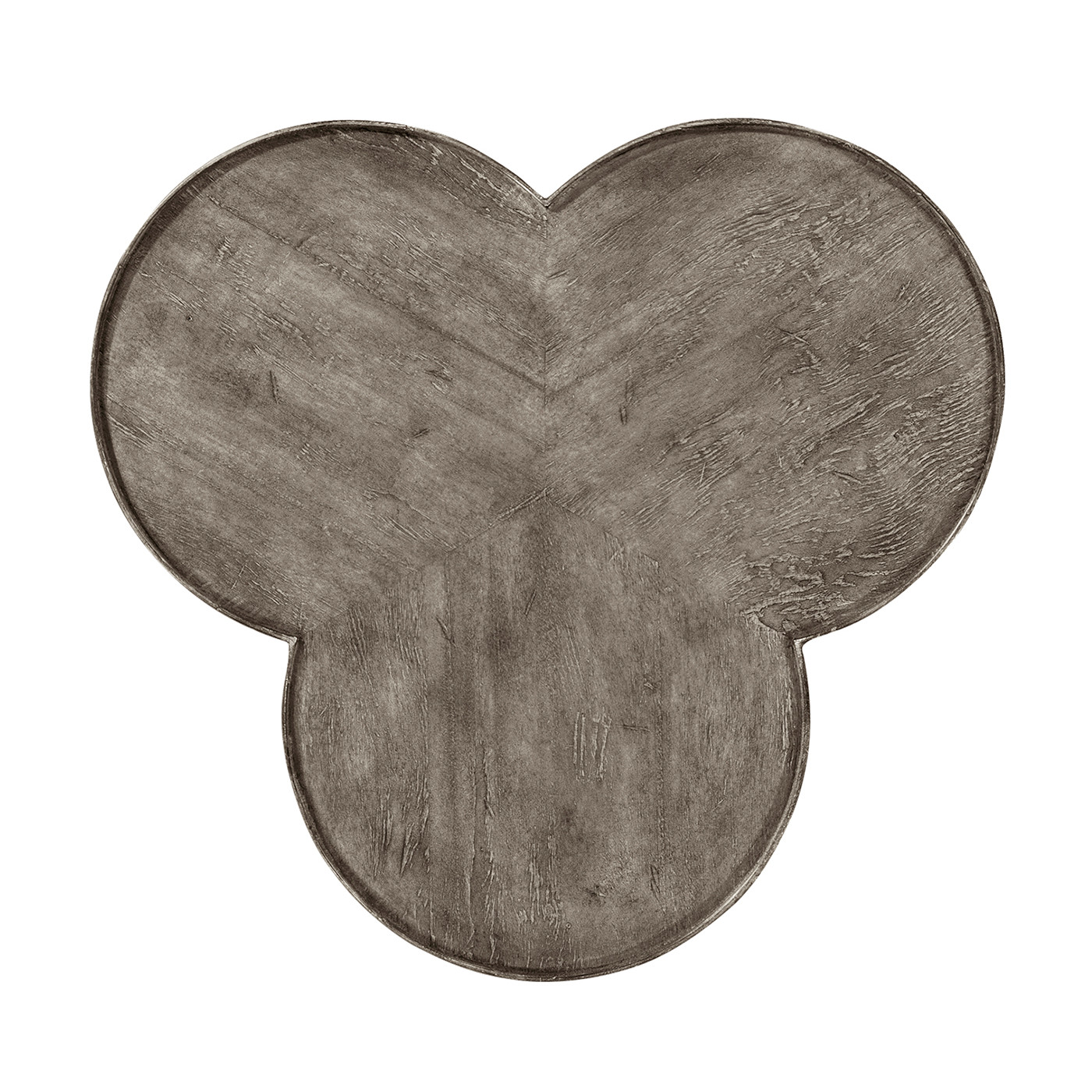 Trefoil Side Table in Antique Dark Grey