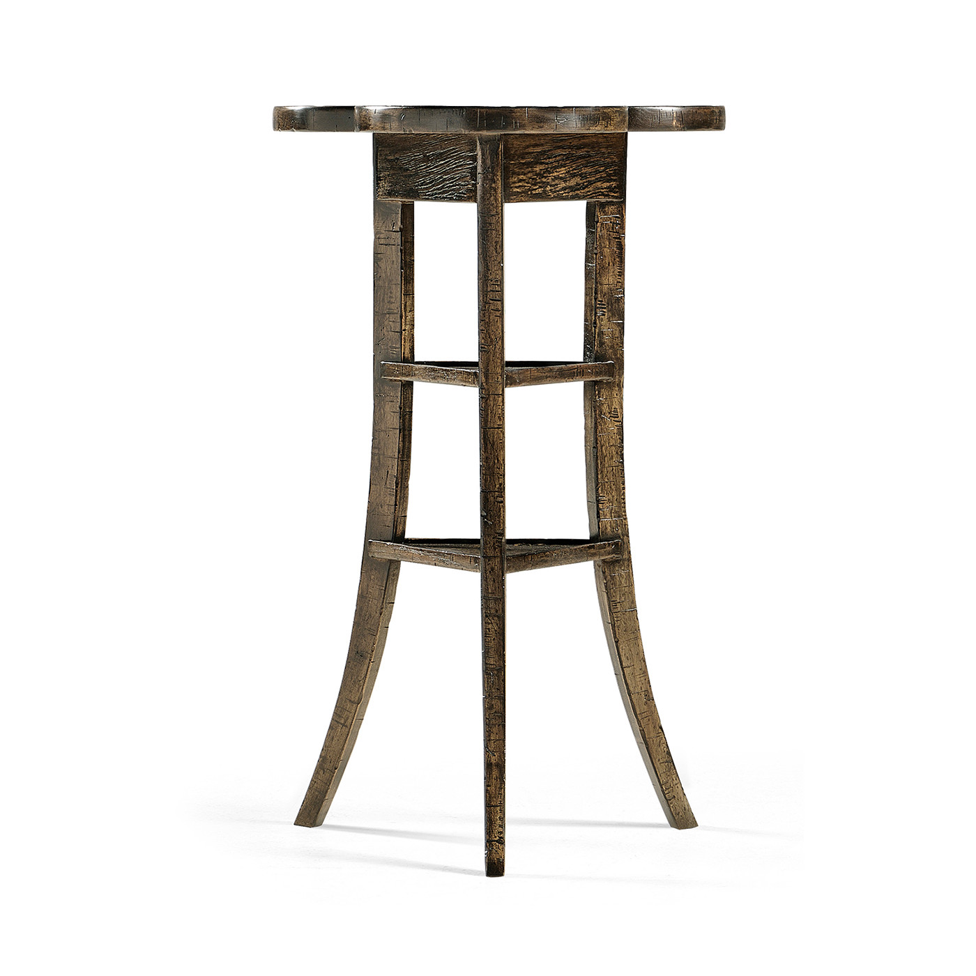 Trefoil Side Table in Dark Driftwood