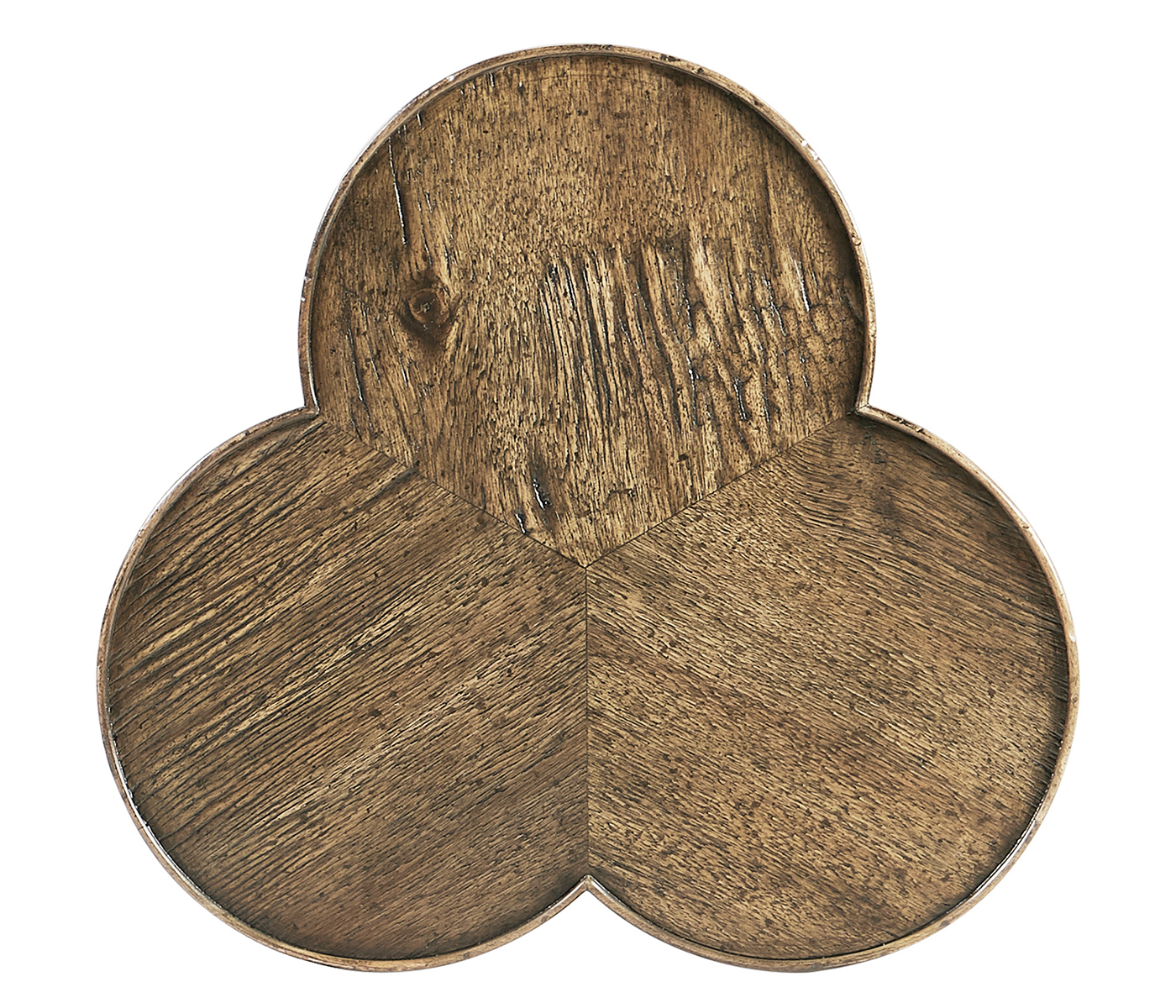 Trefoil Side Table in Medium Driftwood