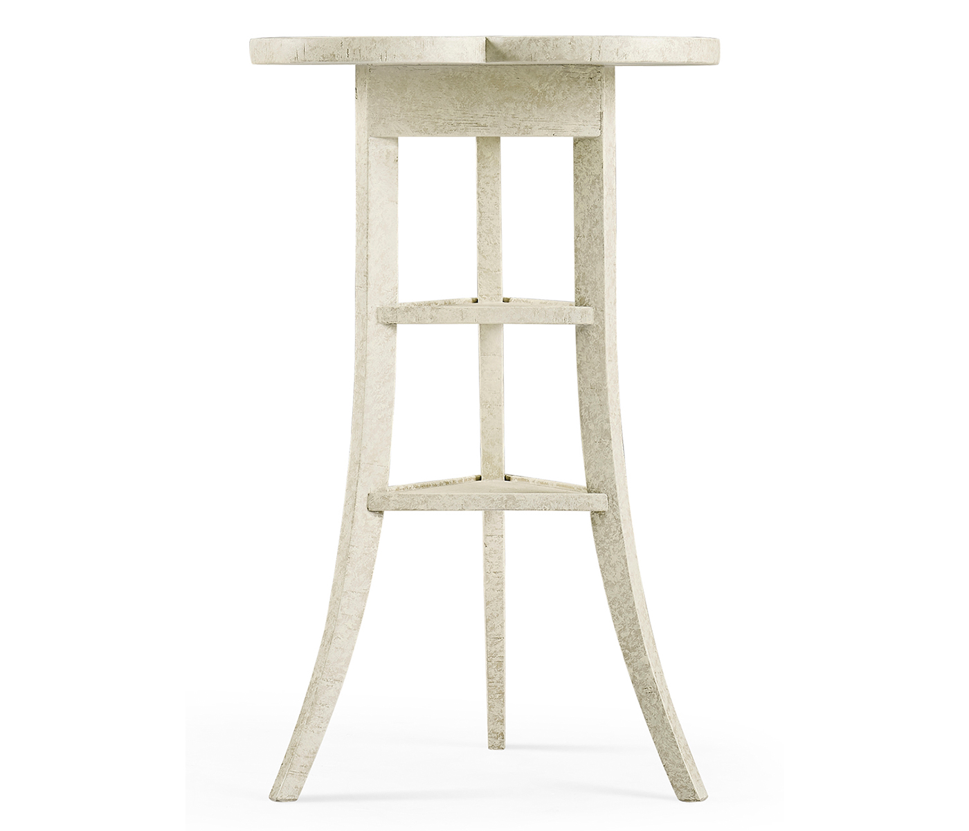 Trefoil Side Table in Whitewash Driftwood