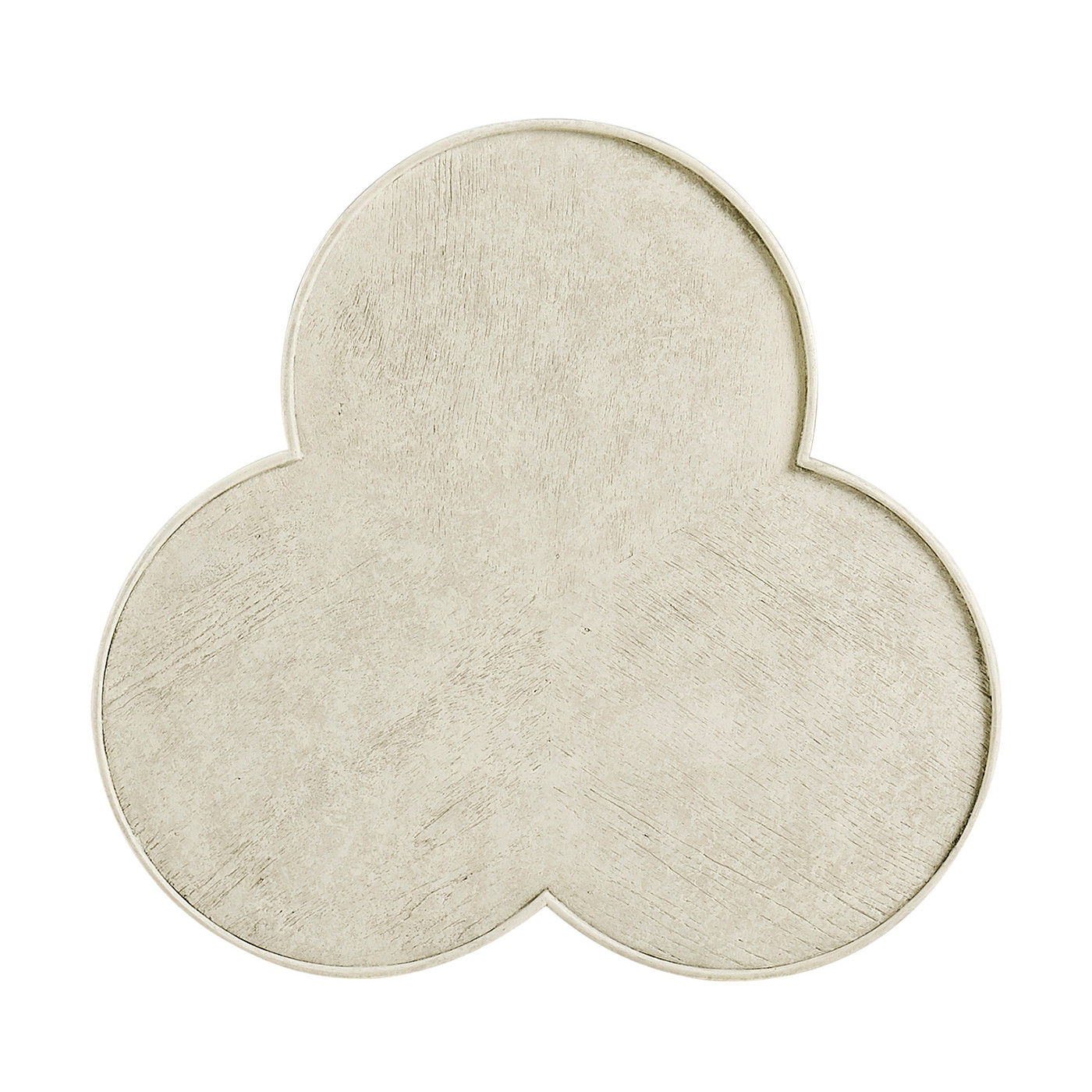 Trefoil Side Table in Whitewash Driftwood