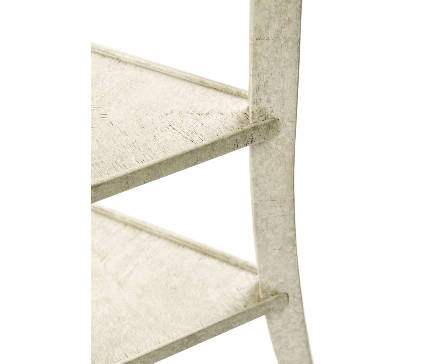 Trefoil Side Table in Whitewash Driftwood
