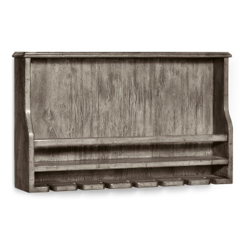 Wall Hanging Wine Rack in Antique Dark Grey